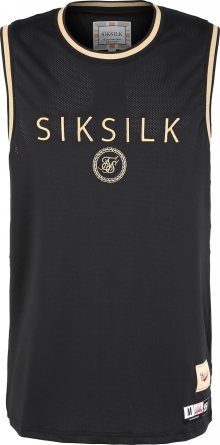 SikSilk Tričko černá / zlatá