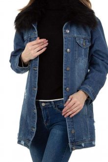 Dámský jeansový kabát