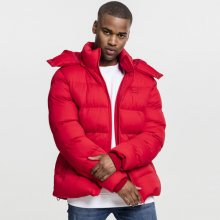 Urban Classics Hooded Boxy Puffer Jacket fire red - XXL