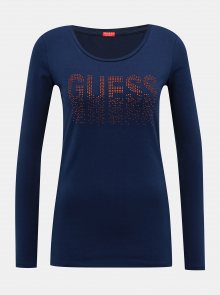 Tmavě modré dámské tričko Guess 