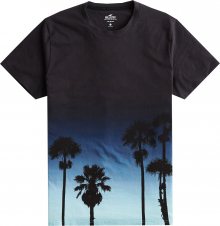 HOLLISTER Tričko námořnická modř / černá