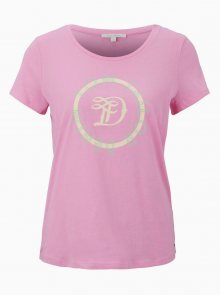 Růžové dámské tričko Tom Tailor Denim