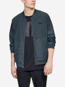 Mikina Under Armour Unstoppable Emboss Bomber-Gry Modrá