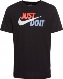 Nike Sportswear Tričko černá / modrá / červená