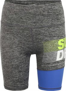 Superdry Sportovní kalhoty modrá / limetková / šedý melír