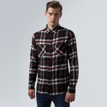 Urban Classics Checked Flanell Shirt 3 blk/wht/red - S