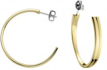 Tommy Hilfiger Pozlacené ocelové náušnice kruhy TH2700730
