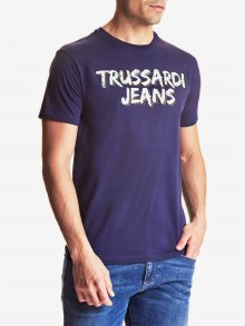 Tričko Trussardi T-Shirt Cotton Jersey Regular Fit Modrá