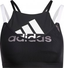 ADIDAS PERFORMANCE Sportovní podprsenka bílá / černá