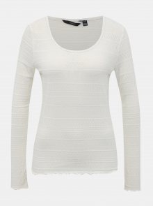 Bílé vzorované tričko VERO MODA Hazel