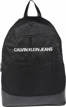 Calvin Klein Batoh \'MONOGRAM NYLON CP BP W/O POCKET\' černá