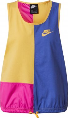 Nike Sportswear Top \'W NSW ICN CLSH TANK\' pink / žlutá / fialová