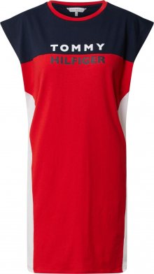 Tommy Hilfiger Underwear Noční košilka červená / bílá / námořnická modř