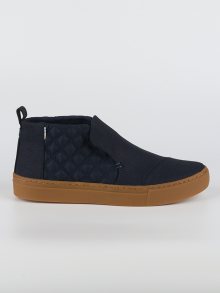 Boty Toms Navy WR Textural Canvas/Quilted Nylon Modrá