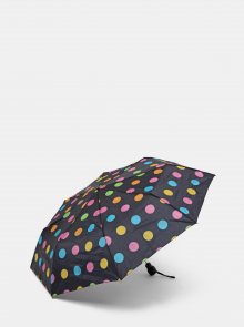 Černý puntíkovaný vystřelovací deštník Rainy Days