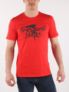 Tričko Trussardi T-Shirt Cotton Jersey Regular Fit Červená