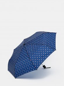 Tmavě modrý puntíkovaný deštník Rainy Days