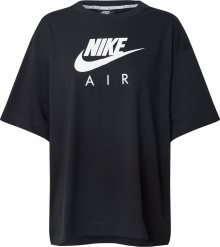 Nike Sportswear Tričko \'W NSW AIR TOP SS BF\' bílá / černá