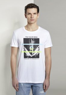 TOM TAILOR DENIM Tričko bílá