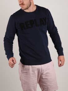 Mikina Replay M3436A Sweatshirt Modrá