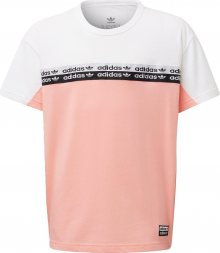 ADIDAS ORIGINALS Tričko bílá / růžová