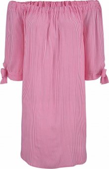 LASCANA Plážové šaty pink / bílá