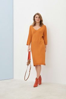Pietro Filipi meruňkové svetrové šaty - S
