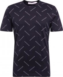 Calvin Klein Jeans Tričko \'INSTITUTIONAL\' černá / bílá