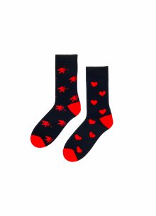 Dámské valentýnské ponožky Regina Socks 7844 Avantgarda černá 43-46