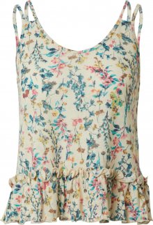 PIECES Top \'MISSY\' zelená / bílá