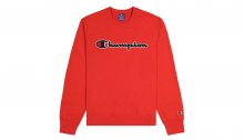 Champion Script Logo Sweatshirt červené 214188_S20_RS041