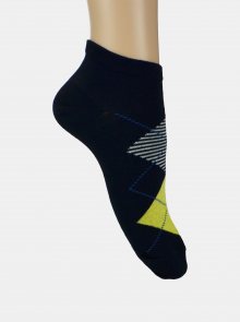 Sada dvou párů kotníkových ponožek v šedé a modré barvě Marie Claire