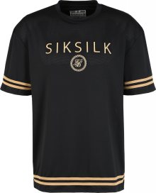 SikSilk Tričko zlatá / černá