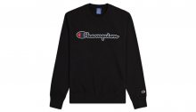 Champion Script Logo Sweatshirt černé 214188_S20_KK001