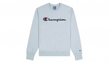 Champion Script Logo Sweatshirt modré 214188_S20_BS063