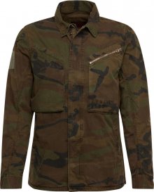 Schott NYC Přechodná bunda \'VESTE FIELD COURTE BADGE\' khaki