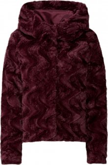 VERO MODA Přechodná bunda \'VMCURL HOODY\' vínově červená