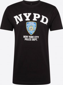 Mister Tee Tričko \'NYPD Logo Tee\' bílá / modrá / černá