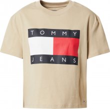 Tommy Jeans Tričko \'TJW TOMMY FLAG TEE\' béžová