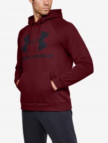 Mikina Under Armour Rival Fleece Sportstyle Logo Hoodie Červená