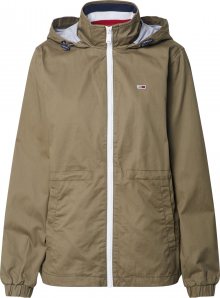 Tommy Jeans Přechodná bunda \'TJW HOODED WINDBREAK\' olivová