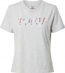 Tommy Jeans Tričko světle šedá