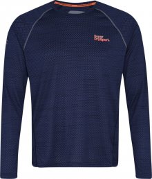 Superdry Funkční tričko \'ACTIVE LOOSE MICROVENT L/S TEE\' námořnická modř