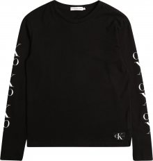 Calvin Klein Jeans Tričko \'MIRROR MONOGRAM\' černá