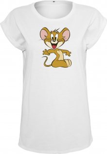 Merchcode Tričko \'Tom & Jerry Mouse\' bílá