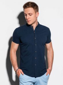 Ombre Clothing Košile v tmavě modré barvě K543