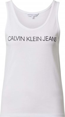Calvin Klein Jeans Top \'J20J213051\' bílá