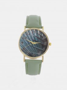 Dámské hodinky se zeleným páskem Haily´s Lilly