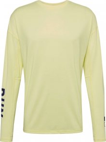 REEBOK Funkční tričko černá / světle žlutá