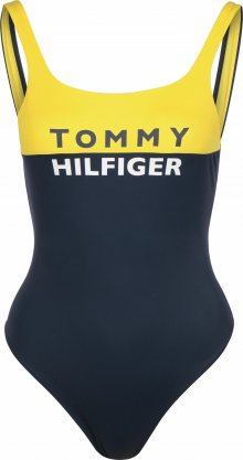TOMMY HILFIGER Plavky bílá / žlutá / tmavě modrá